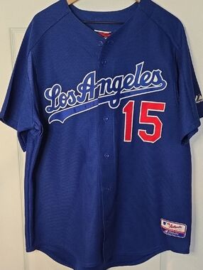 Shawn Green #15 Los Angeles Dodgers Majestic Jersey XL